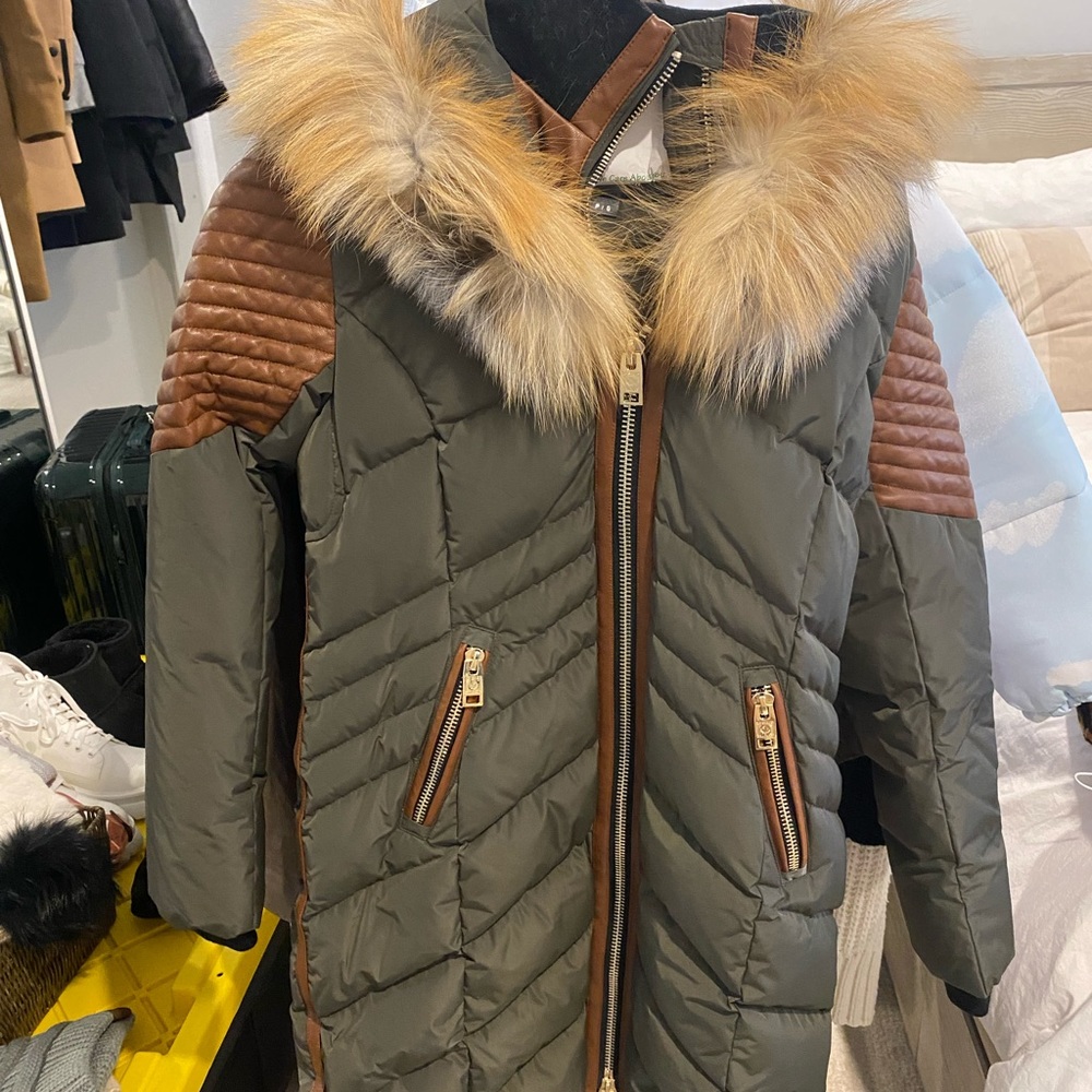Warm Nicole Benisti Puffer Jacket NB Series small Green